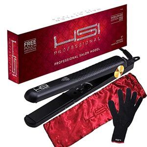HSI Professional Ceramic Tourmaline Ionic Flat Iron Hair Straightener. Used